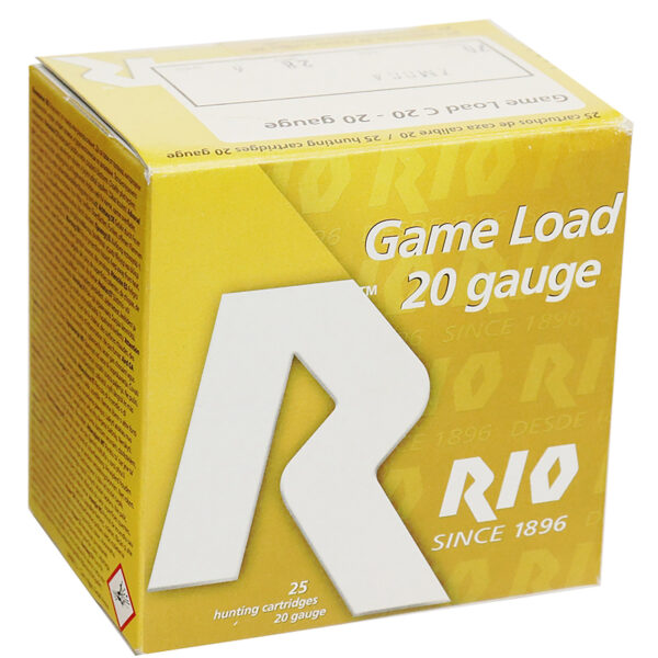 158135 Rio Ammunition Small Game Load 20ga 3″ 1-1/4oz #6 25/Box