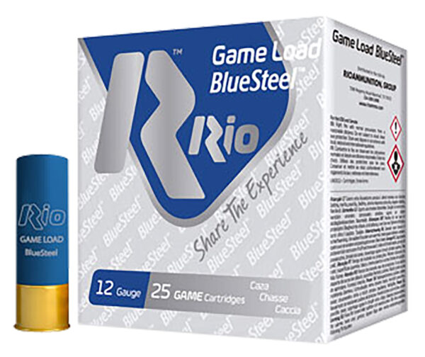 Rio Ammunition Game Load BlueSteel 12ga 2-3/4″ #7 25/Box