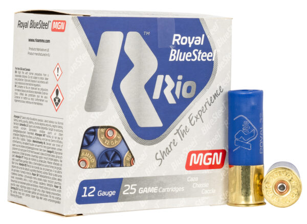 Rio RBSM324 Royal BlueSteel 12 Gauge 3-inch 1 1/8oz #4 25/Box