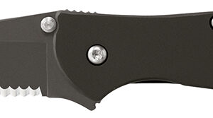 Kershaw Leek 1660CKTST — 3″ Black DLC Part Serrated Knife