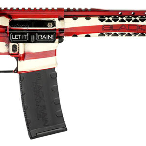 Black Rain Ordnance BROPATAMERICA Spec 15+ Patriot 5.56x45mm NATO 30+1 16″, American Flag, 15″ Slim M-LOK, Magpul Grip/Carbine Stock