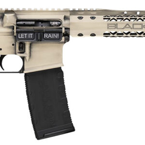 Black Rain Ordnance BROWTPLSB Spec 15+ We The People 5.56x45mm NATO 30+1 16″, Light Sand Battleworn with Deep Engraving, 15″ Slim M-LOK, Magpul Grip/Carbine Stock, Castle Flash Hider