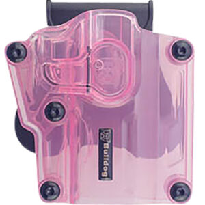 Bulldog Max Multi-Fit Polymer Holster — Transparent Pink RH