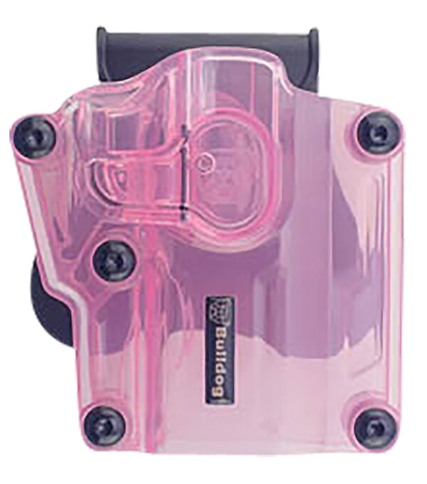 158652 Bulldog Max Multi-Fit Polymer Holster — Transparent Pink RH