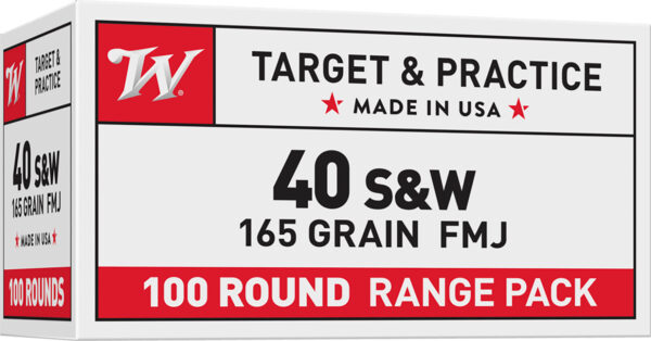 Winchester USA .40 S&W 165 gr FMJ 100rd