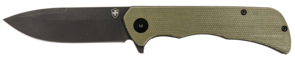 158865 Templar Knife Paladin Folder, Green Micarta D2