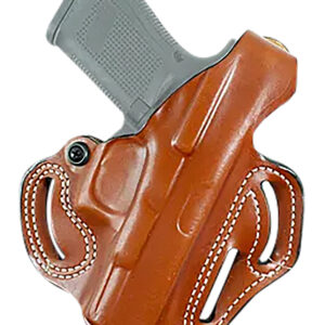 DeSantis Gunhide Thumb Break Scabbard OWB — Tan Leather, Right Hand