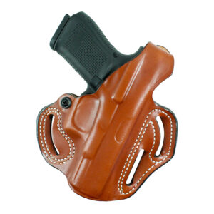 DeSantis Thumb Break Scabbard OWB Tan Leather — Sig P365-XMACRO