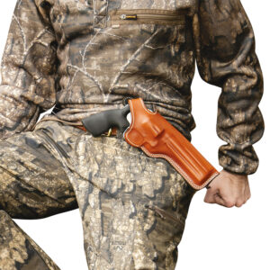 DeSantis Dual Angle Hunter OWB Tan Leather Holster, S&W K 6-inch RH