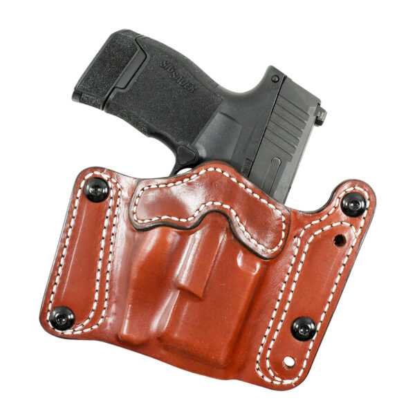 DeSantis Gunhide 194 OWB Holster – Tan Leather – Fits Sig P320C/P250C