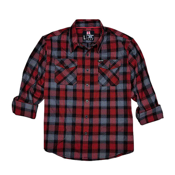 159682 Hornady Gear 32195 Flannel Shirt – 2XL, Red/Black/Gray