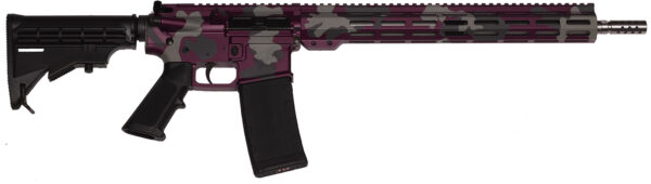 159858 Great Lakes Firearms GL15223SSMMAN AR-15 Mission 223 Wylde 30+1 16″, Manhattan Camo Rec/15″ M-Lok Handguard, Black Carbine Stock & A2 Grip, Muzzle Brake
