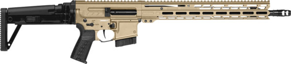 160286 CMMG 60AA90CCT Dissent MK4 6mm ARC 10+1 (2) 16.10″, Coyote Tan Rec/15″ M-Lok Handguard, Side Charging Handle, Black Side Folding Stock & Zeroed Grip, Muzzle Brake, 60/90 Ambi Safety, Adj. Gas Block