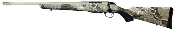 Tikka JRTXVA419 T3x Lite 6.5 PRC 3+1 24.30″ Fluted/Threaded, Desert Verde Cerakote Barrel/Rec, Veil Alpine Synthetic Stock, Interchangeable Grip, Muzzle Brake Left Hand