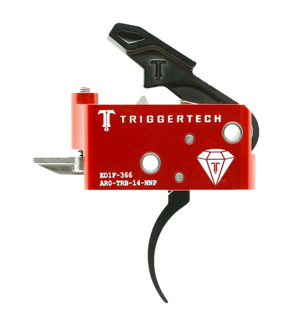 TriggerTech AR Diamond Pro Curved Trigger, Black, Right Hand