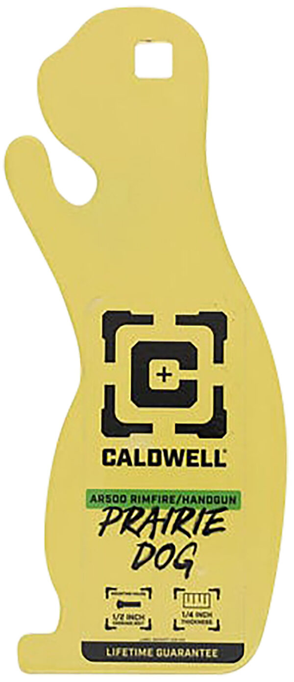 160841 Caldwell AR500 1/4-inch Rimfire Prairie Dog Target – Yellow