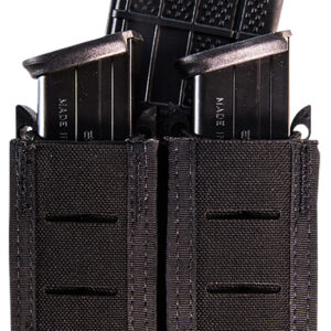 High Speed Gear TACO Duty Double Pouch – Black Nylon, 3 Compartments