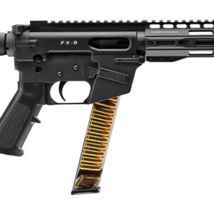 FREEDOM ORDNANCE FX9P10SBM FX-9  9mm Luger 32+1 10″, Black, M-LOK Handguard, SB Mini Brace, A2 Grip, 3″ Faux Suppressor