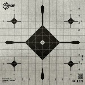 Allen EZ Aim Thermal ID Grid Bullseye Target 12×12 Gray