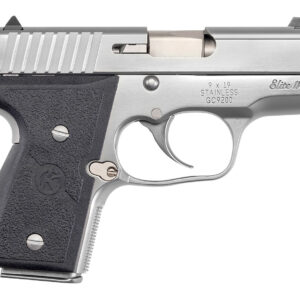 Kahr Arms M9098A MK Elite 9mm Luger Caliber with 3″ Barrel, 6+1 or 7+1 Capacity, Overall Polished Stainless Steel, Serrated Slide & Textured Wraparound Black Nylon Grip