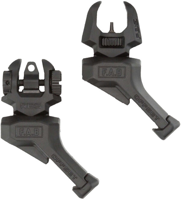 FAB Defense FRBS Offset Rifle Sights Kit — Black