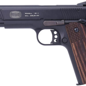 Mauser 1911 .22 LR 5″ Black Frame Flag Grips