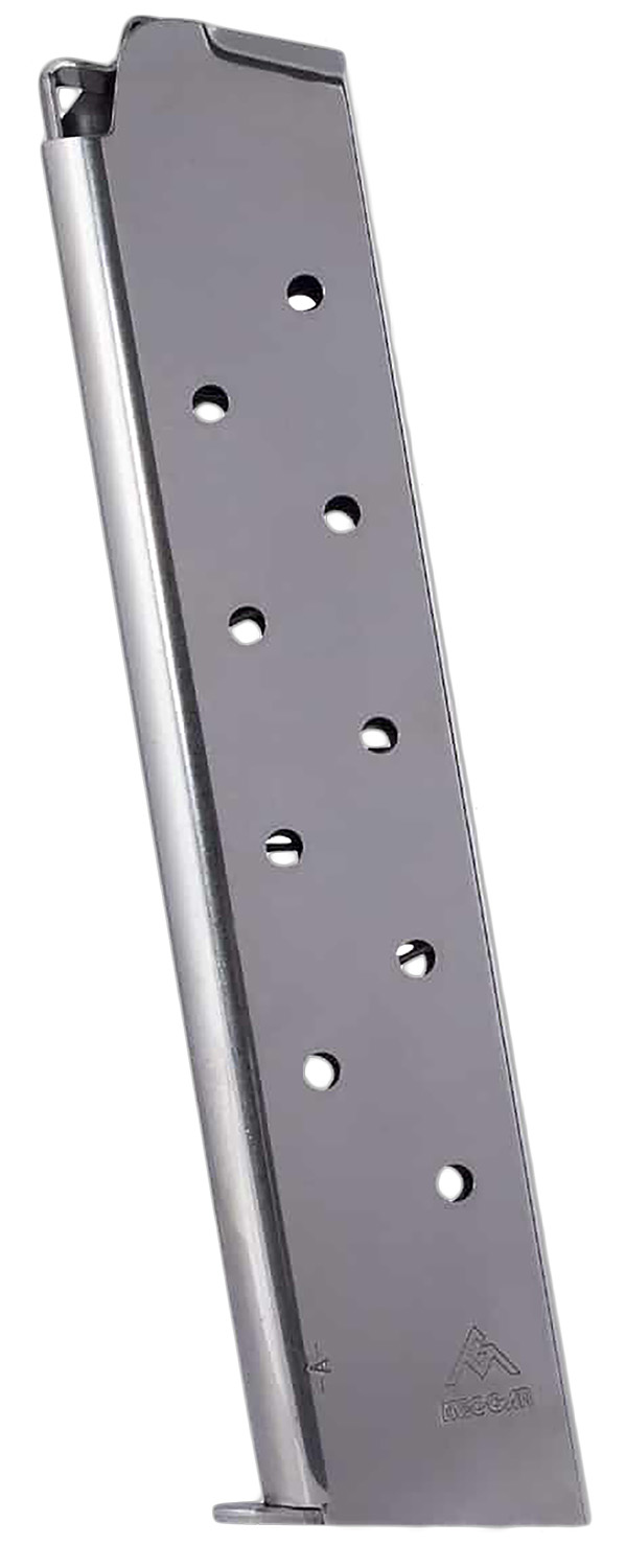 161866 Mec-Gar MGCG4511N Colt Government 11rd 45 ACP, Nickel Carbon Steel