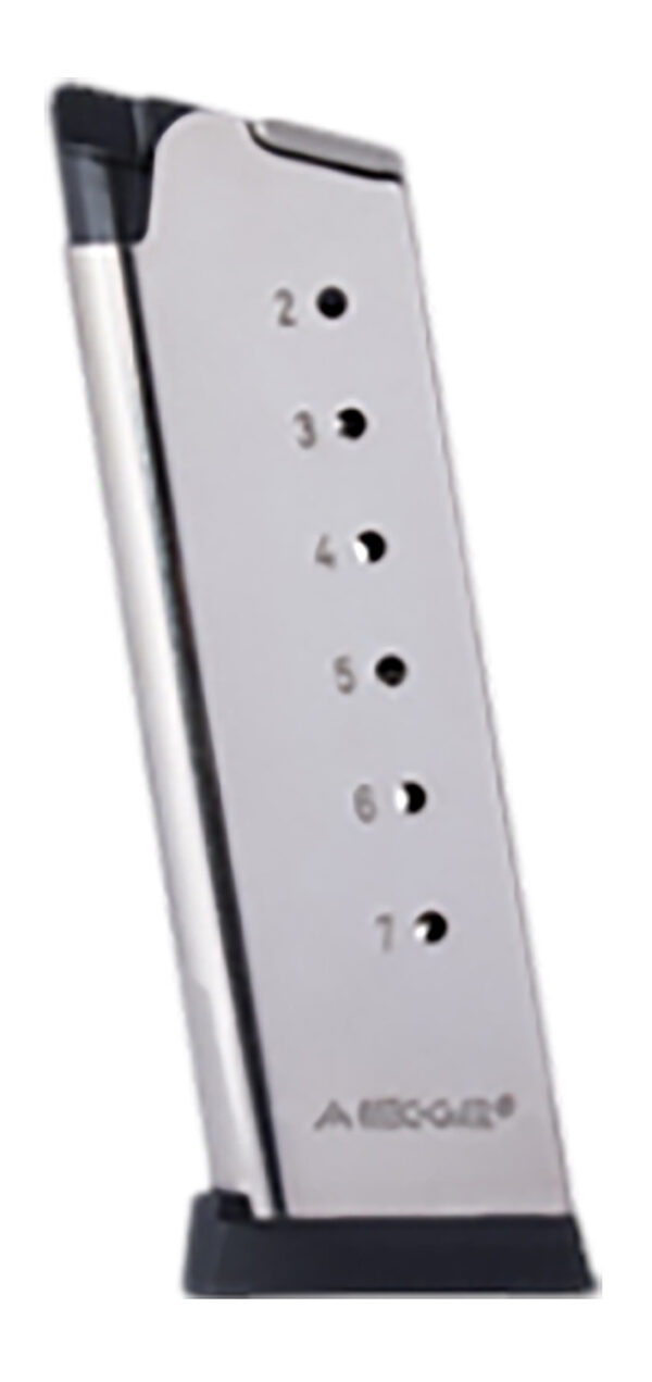 Mec-Gar 1911 Officer Magazine .45 ACP 7rd Nickel