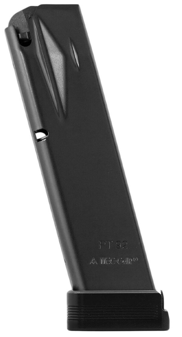 161872 Mec-Gar MGPT9220M 20rd 9mm Magazine for Taurus PT92/PT99, Black