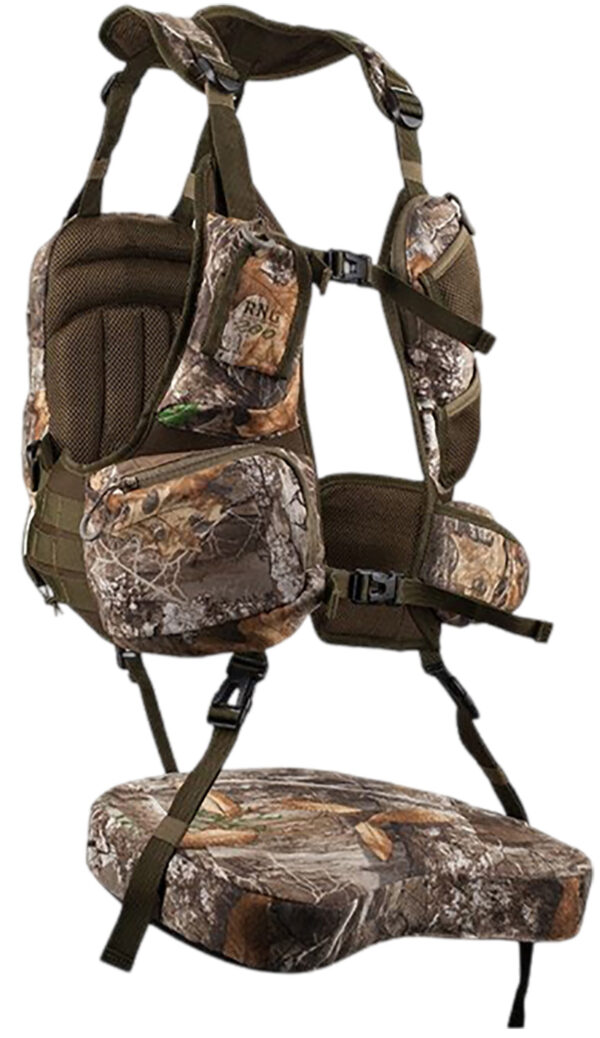 162050 Knight & Hale KHT0065 Run N Gun Turkey Vest Real Tree Edge
