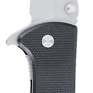 CRKT 6450D2 Drifter  EDC 2.88″ Folding Drop Point Plain Stonewashed D2 Steel Blade, Black Textured G10 Handle