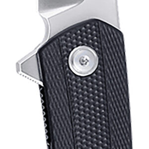 CRKT Persian Folding Knife, 3.44″ D2 Blade, Black GRN Handle