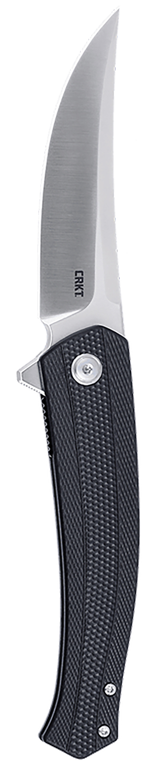 CRKT Persian Folding Knife, 3.44″ D2 Blade, Black GRN Handle
