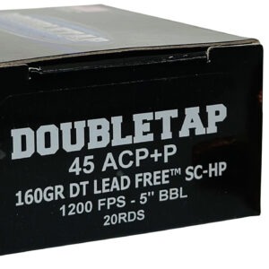 DoubleTap 45A160XM 45 ACP 160gr LFHP 20/Box