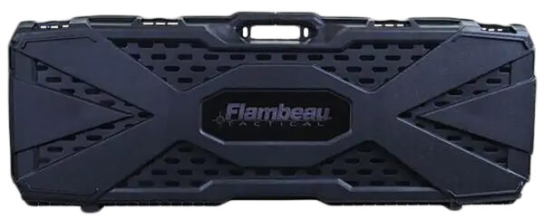 162971 Flambeau 6500AR Tactical Rifle Case Black Polypropylene Water Resistant