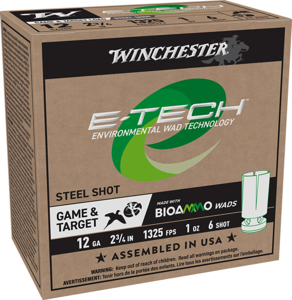 163263 Winchester E-Tech 12 Gauge 2.75″ #6 1 oz – 25rd Box