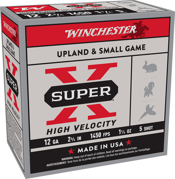 163266 Winchester Super-X 12 Gauge 2.75″ 1-1/4oz #5 25rd Box