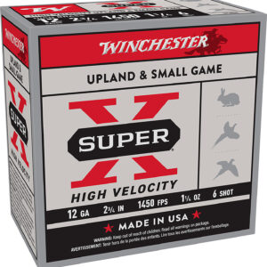 Winchester Super-X 12 GA 2.75″ 1-1/4 oz #6 HV 25rd