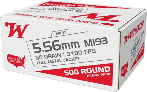 Winchester M193 5.56mm 55 gr FMJ – 500rd Box