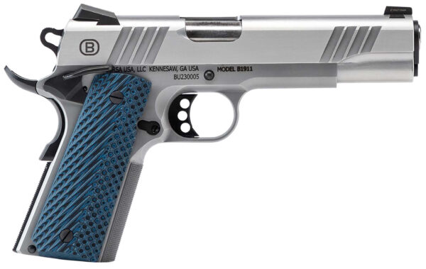 163331 BERSA B1911 .45 ACP 5-inch Brushed Stainless 8+1
