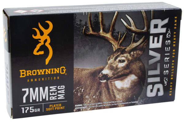 163455 Browning 7mm Rem Mag 175gr Plated Soft Point 20rd