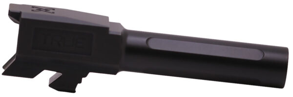 True Precision Inc TPG43BXBL Glock  9mm Luger 3.40″ Fluted Black Nitride Stainless Steel, Fits Glock 43/43X
