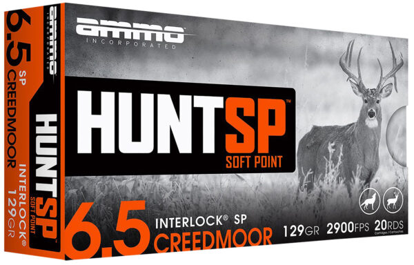 Ammo Inc 6.5 Creedmoor 129gr Soft Point – 20rd Box
