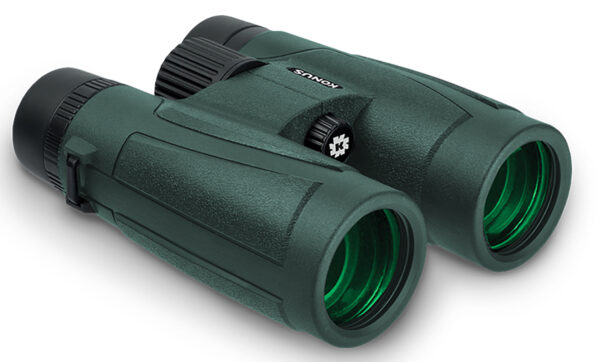 163755 Konus 2273 Regent-HD 10×42 W.A. BaK-4 Roof Prism Center Focus Black Rubber Armor