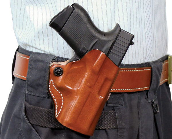 DeSantis Mini Scabbard OWB Tan – Sig P365 w/Red Dot RH