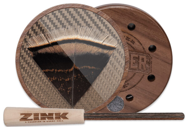 163948 Zink Thunder Ridge Striker Glass Pot Turkey Call – Walnut
