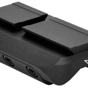 Warne 6112M Red Dot Reflex Mount Shotgun Rib Black Anodized Aluminum Fits Mini RDR Sights w/ACRO Interface