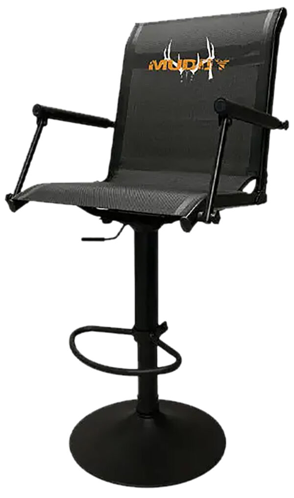 164728 Muddy MUDMGS600 Swivel Extreme Ground Seat Black Flex-Tek/Steel