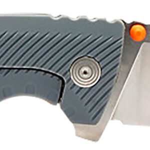S.O.G SOG14060243 Tellus FLK 3.65″ Folding Clip Point Plain Stonewashed Cryo 440C SS Blade, Wolf Gray Textured GRN Handle, Blister Pack