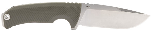 164824 S.O.G SOG17060143 Tellus FX 4.20″ Fixed Clip Point Plain Stonewashed Cryo 440C SS Blade, Olive Drab Textured GRN Handle, Blister Pkg